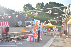 奈良県の老人ホームの夏祭りにてマグロ解体ショー開催でーす♪