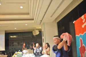 大阪市内のホテル様にてマグロ解体ショー開催！！